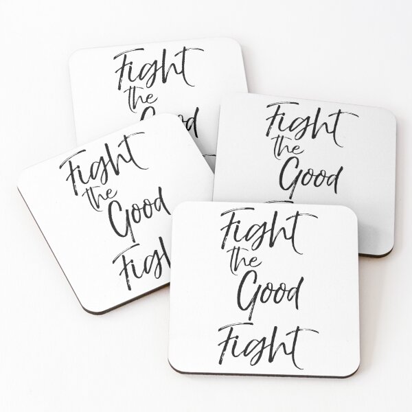 Item preview, Fight the Good Fight Christian Quote designed and sold by TNDesignStudio.