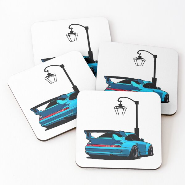 Item preview, Electric Blue RWB 993 With Lamp Post Rear Side designed and sold by Enthusiast Designs.