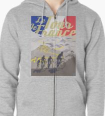 Le Tour de France retro poster Zipped Hoodie