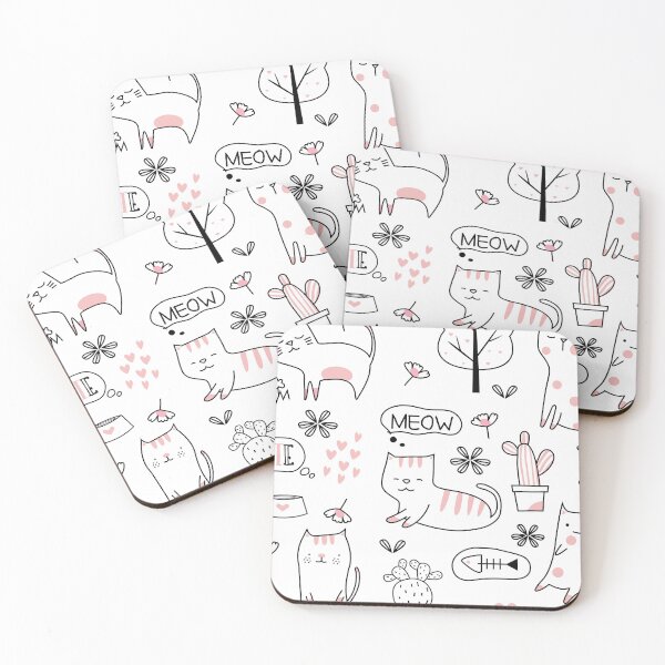 Item preview, Kawaii Cute Hand Drawn Cats designed and sold by AnastasiaDesign.