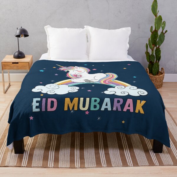 Aperçu de l'œuvre Funny Unicorn Eid Mubarak créée et vendue par goodspy.