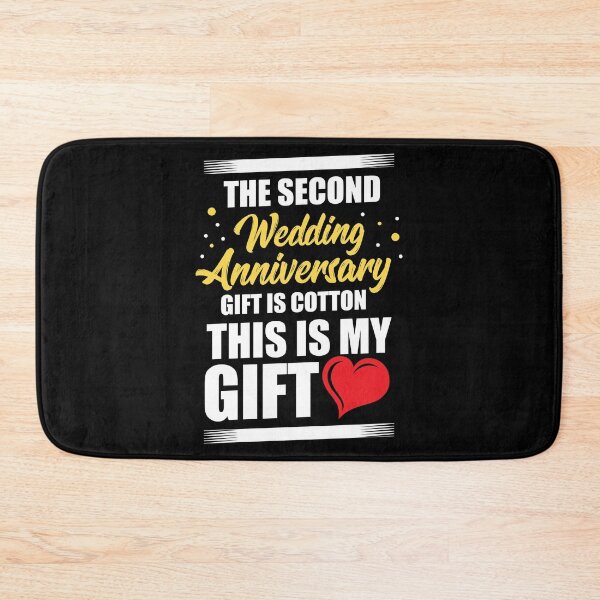 Item preview, Anniversary Second Wedding Anniversary Gift is Cotton designed and sold by haselshirt.