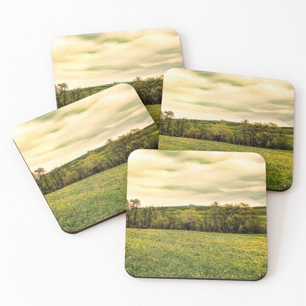 Item preview, Green Beautiful Meadow Yellow Flowers designed and sold by miraminerva09.