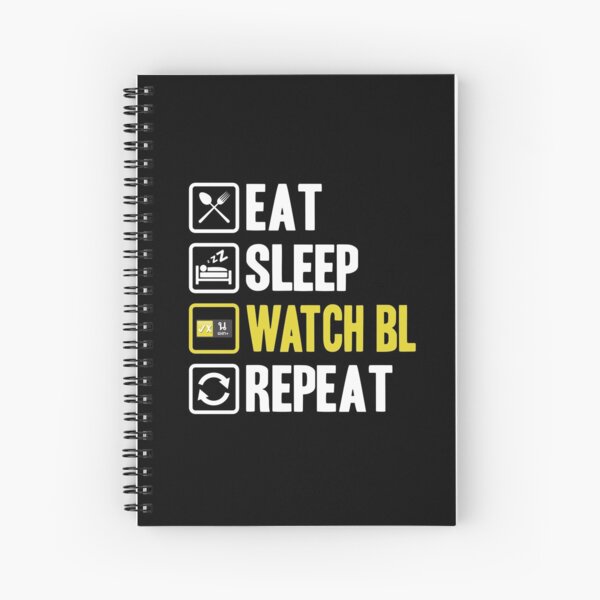 Vista previa del artículo con la obra «Eat Sleep Watch BL Repeat», diseñado y vendido por skeletonvenus.