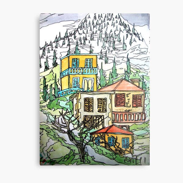 Item preview, Karpenisi, Greece. Water colour & Ink designed and sold by sitesorted.