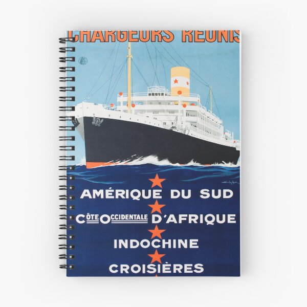 Item preview, Chargeurs Reunis vintage travel poster designed and sold by stickart-marek.