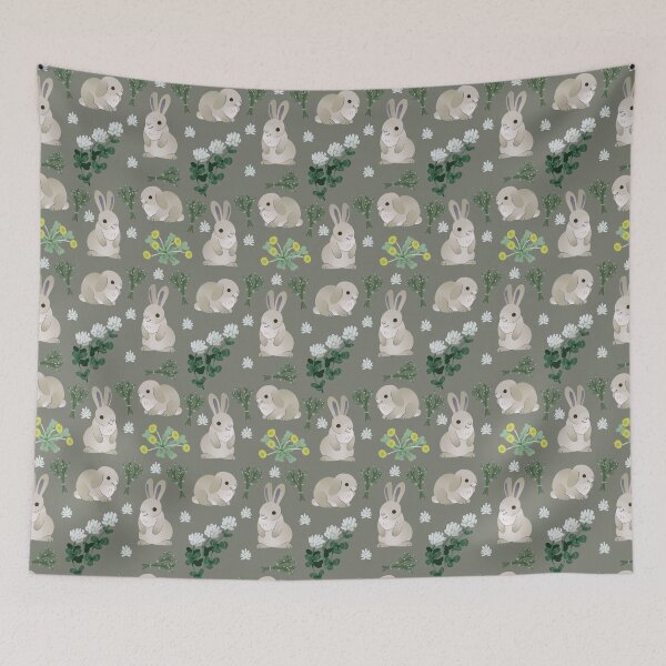 Item preview, Rabbits and Greens designed and sold by SparkleSnake.