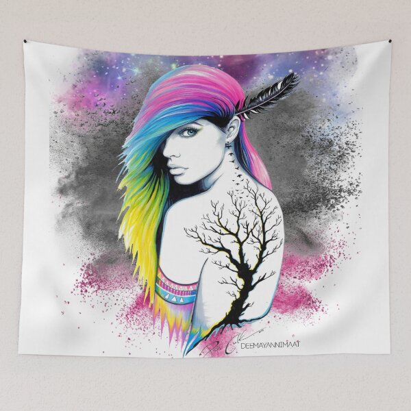 Item preview, Lady with Ma'at Feather designed and sold by deemayannimaat.