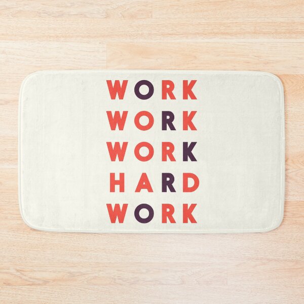 Item preview, Work hard, hard work, office wall art, workshop sign, inspirational quote designed and sold by Spallutos.