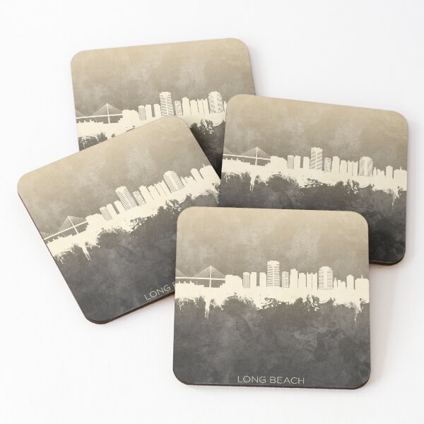 Item preview, Long Beach California Skyline designed and sold by ArtPrints.