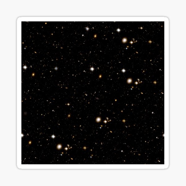 Space Nebula Texture 2 Black Stars Sticker For Sale By