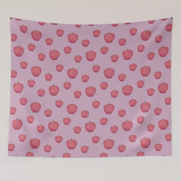 Item preview, Red Apple Drawing on Pink designed and sold by STHoganArtist.