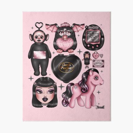 Pastel Goth Art Board Prints for Sale