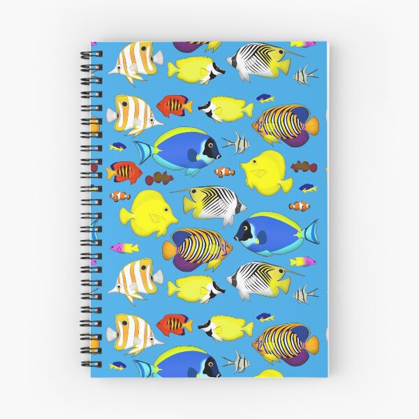Item preview, reef fish 4 (blue background) designed and sold by schnuppadoo.