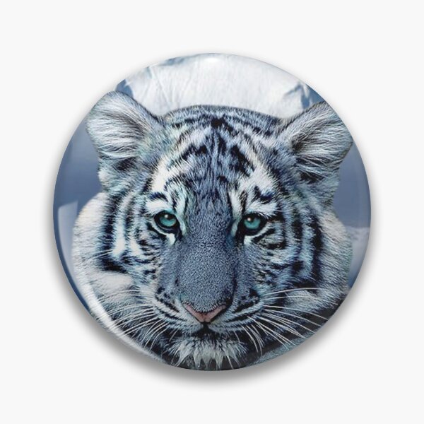 Item preview, Blue White Tiger designed and sold by Erika Kaisersot.