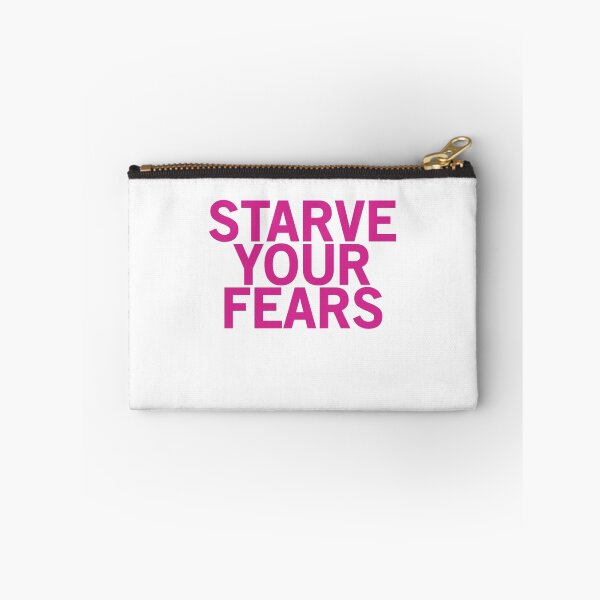 Artikelvorschau, Starve Your Fears (rosa Schriftart) entworfen und verkauft von johnnabrynn.