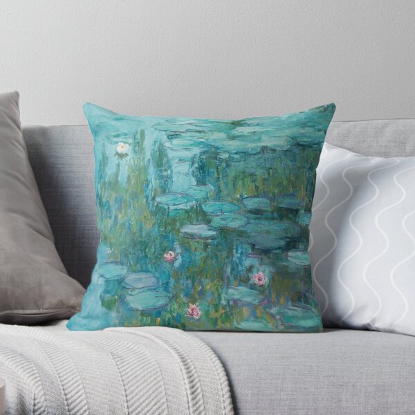 Water Lilies by Monet, 1915 Throw Pillow