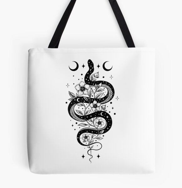 Black Color Monkey Tote Bag (Basic Level) - Coloring-Painting Bags for