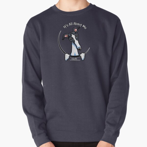 White & Black Greyhound IAAM Pullover Sweatshirt