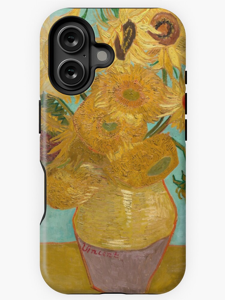 Aperçu 1 sur 4. Coque iPhone avec l'œuvre Vase avec douze tournesols par Vincent Van Gogh 1889 créée et vendue par fineearth.