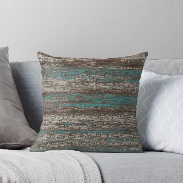 Item preview, Teal Blue Dark Chocolate Grey Brown Melange designed and sold by Delinda Graphic Studio.