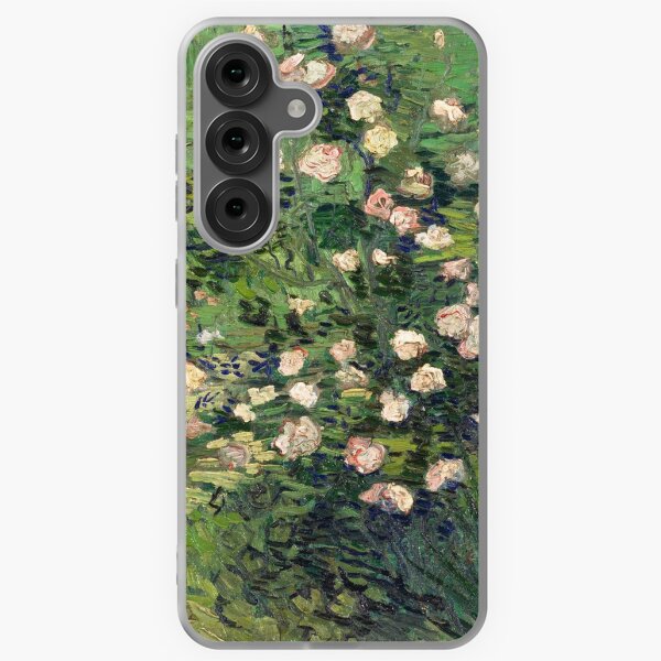 Vista previa del artículo con la obra «Vincent van Gogh - Rosas, 1889», diseñado y vendido por Vintage Wall Art.