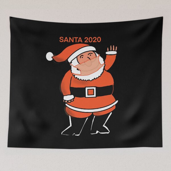 Item preview, Santa 2020, wearing face mask designed and sold by NatanDesigns.