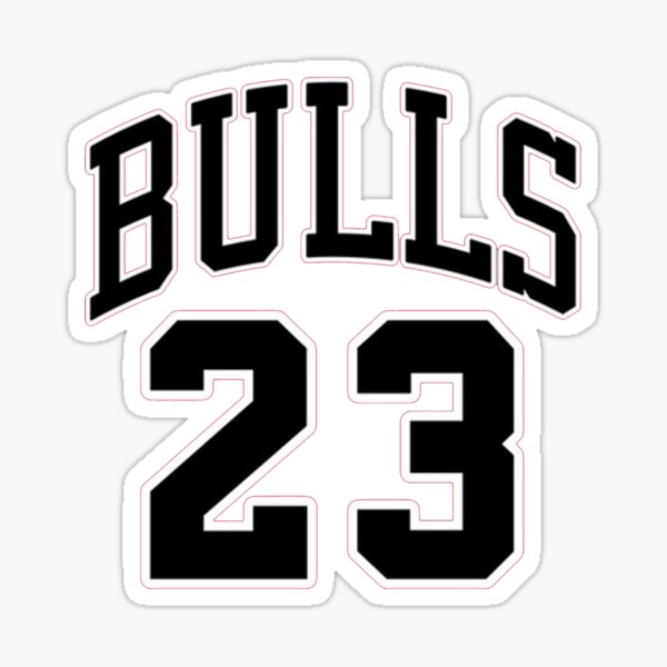 23 Bulls Sticker By Wiliked Redbubble