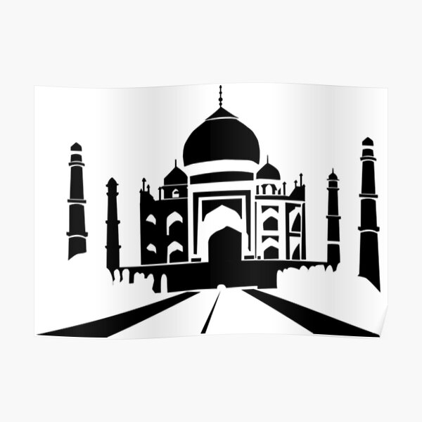 Poster Taj Mahal Redbubble