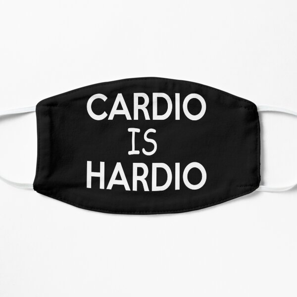 Cardio is hardio t shirt workout funny gym shirt clothing work out shirts fitness t-shirts workout women graphic tank top Flat Mask