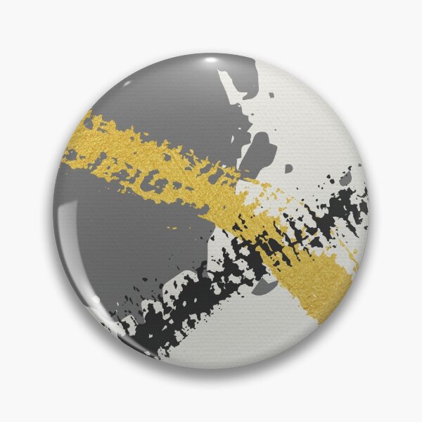 Item preview, Black and Gold Abstract Brush Strokes AP178-2 designed and sold by DuckyRubin.
