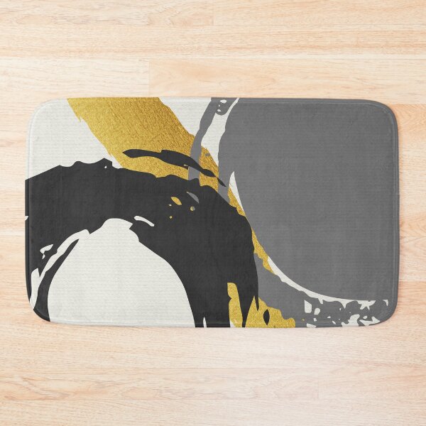 Item preview, Black and Gold Abstract Brush Strokes AP178-1 designed and sold by DuckyRubin.