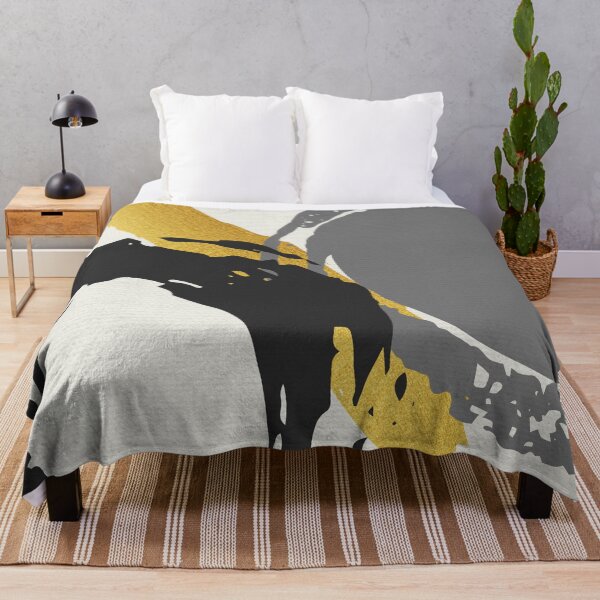 Item preview, Black and Gold Abstract Brush Strokes AP178-1 designed and sold by DuckyRubin.