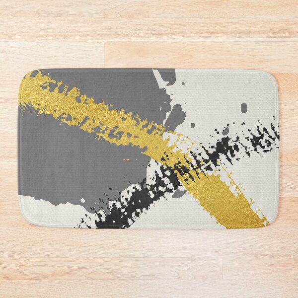 Item preview, Black and Gold Abstract Brush Strokes AP178-2 designed and sold by DuckyRubin.