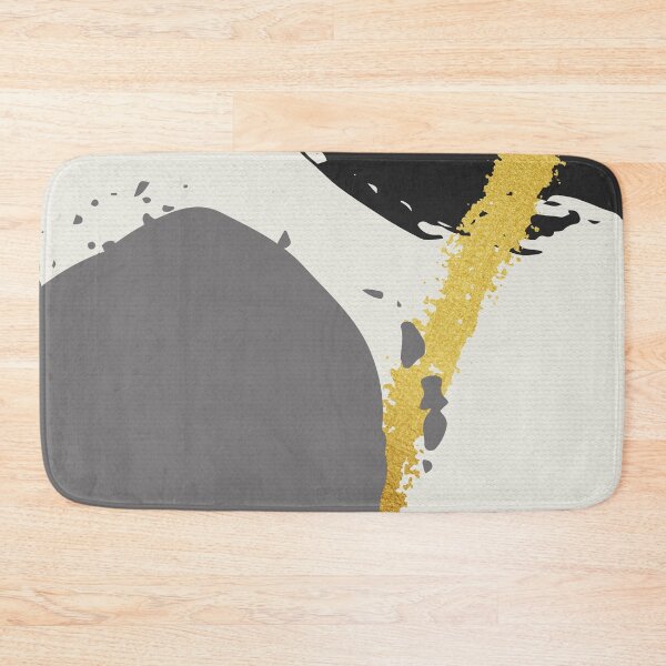 Item preview, Black and Gold Abstract Brush Strokes AP178-3 designed and sold by DuckyRubin.