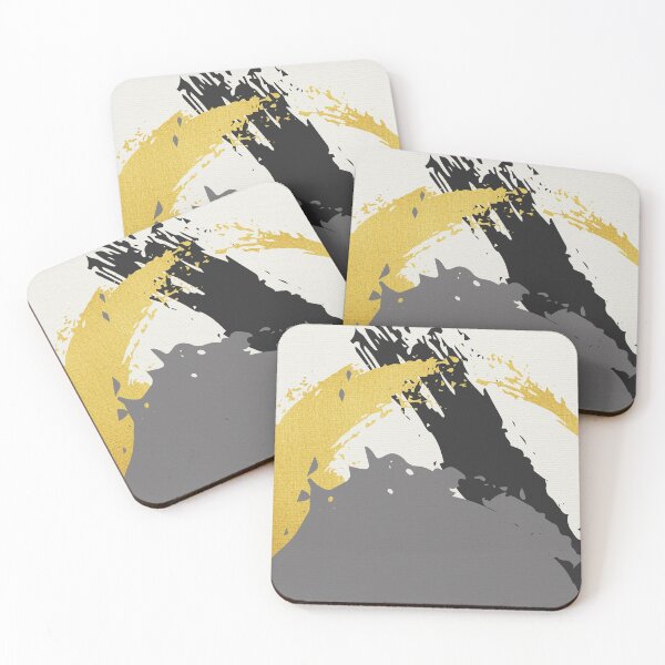 Item preview, Black and Gold Abstract Brush Strokes AP178-5 designed and sold by DuckyRubin.