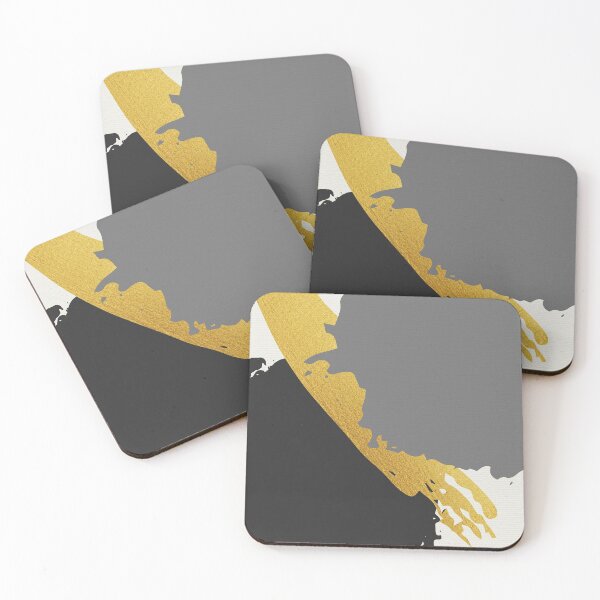 Item preview, Black and Gold Abstract Brush Strokes AP178-6 designed and sold by DuckyRubin.
