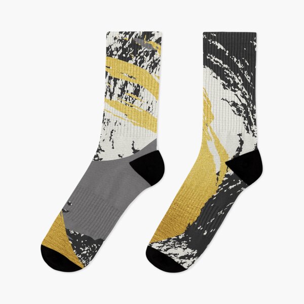 Item preview, Black and Gold Abstract Brush Strokes AP178-9 designed and sold by DuckyRubin.