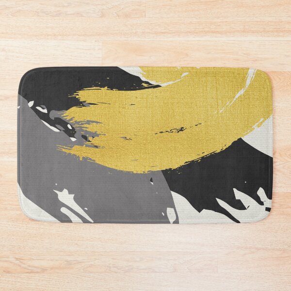 Item preview, Black and Gold Abstract Brush Strokes AP178-11 designed and sold by DuckyRubin.