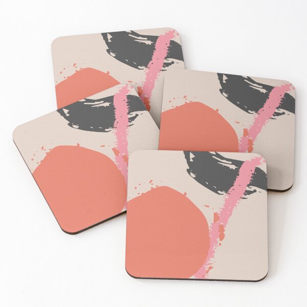 Item preview, Pink and Black Abstract Brush Strokes AP177-3 designed and sold by DuckyRubin.