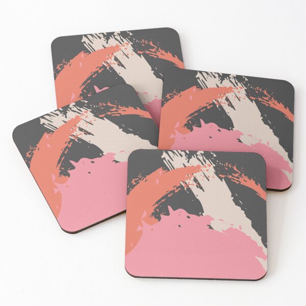 Item preview, Pink and Black Abstract Brush Strokes AP177-5 designed and sold by DuckyRubin.