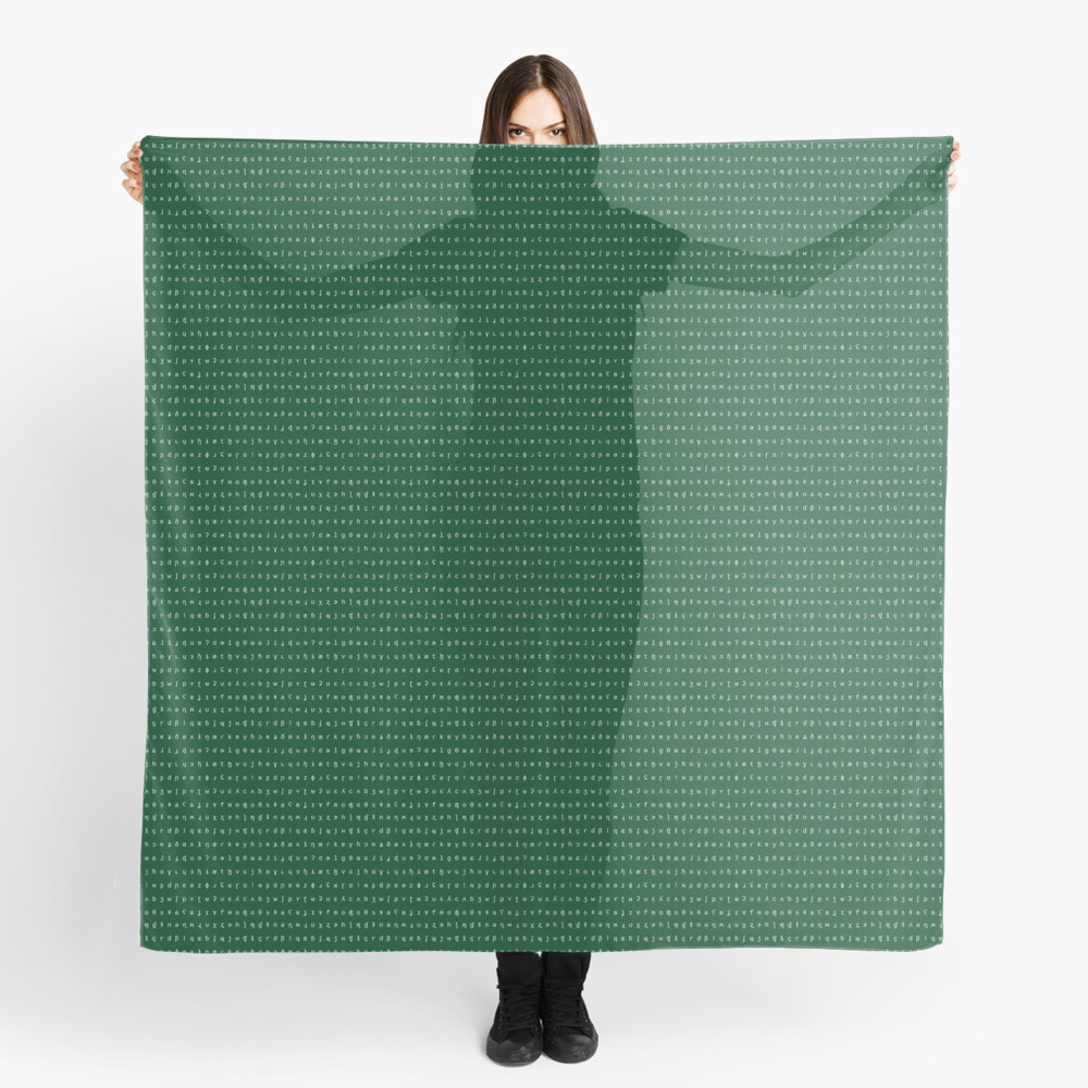 IPA scarf - forest green and white Scarf