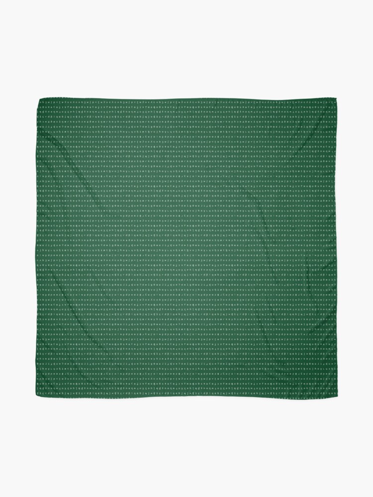 Alternate view of IPA scarf - forest green and white Scarf