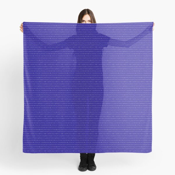 Item preview, IPA scarf - royal blue and white designed and sold by Lingthusiasm.