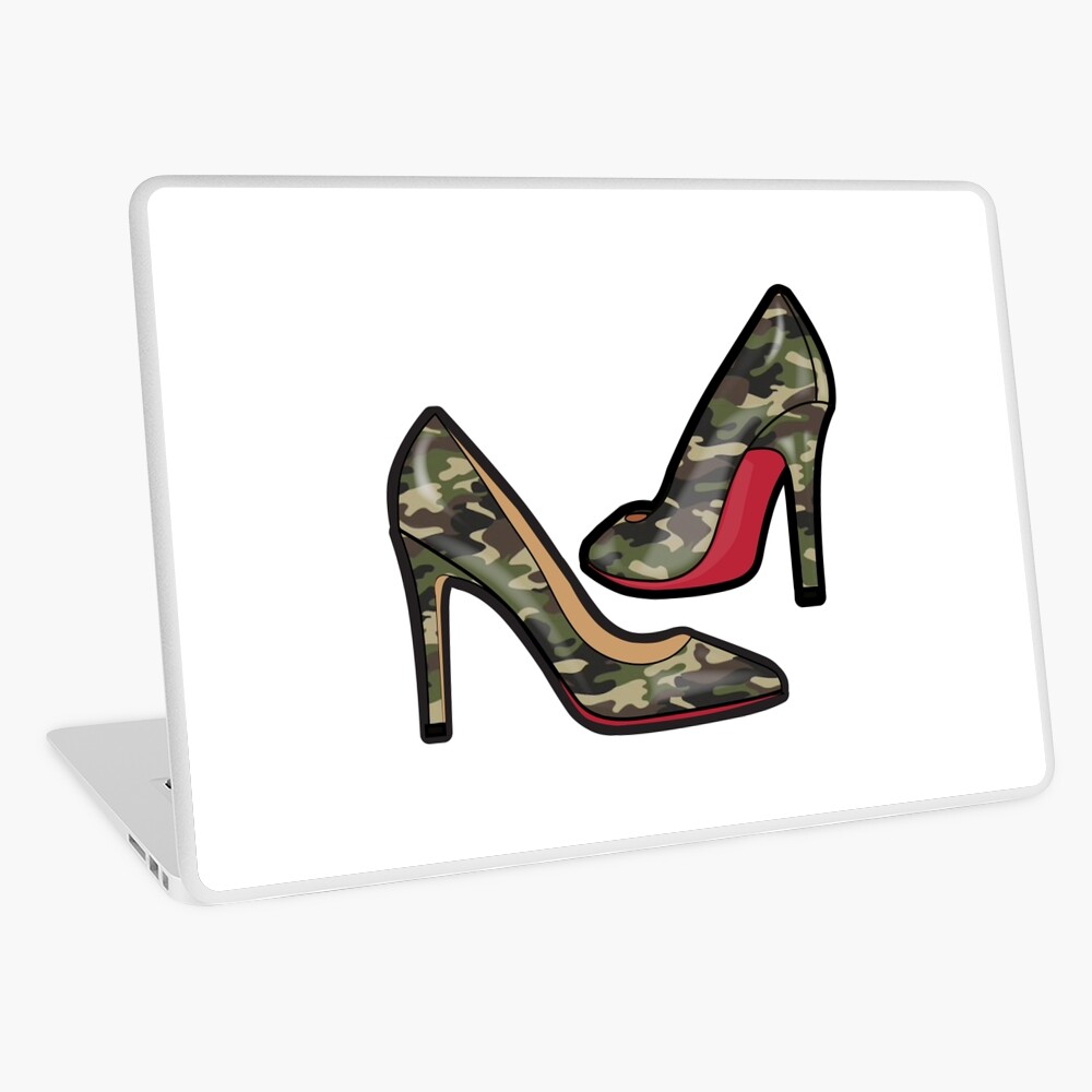 green red bottom high heels