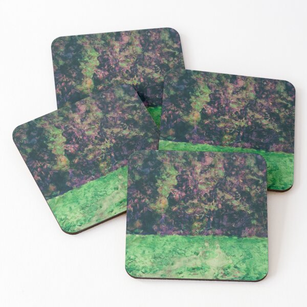 Item preview, Green meadow and a forest painting designed and sold by Ingo Menhard.