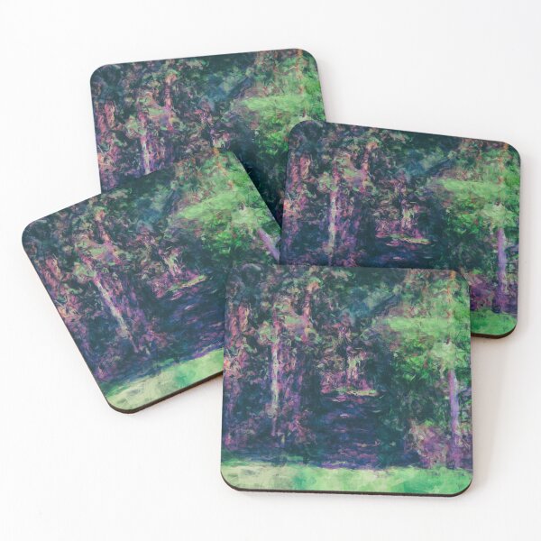 Item preview, Dark path leading into the forest - surreal painting designed and sold by Ingo Menhard.