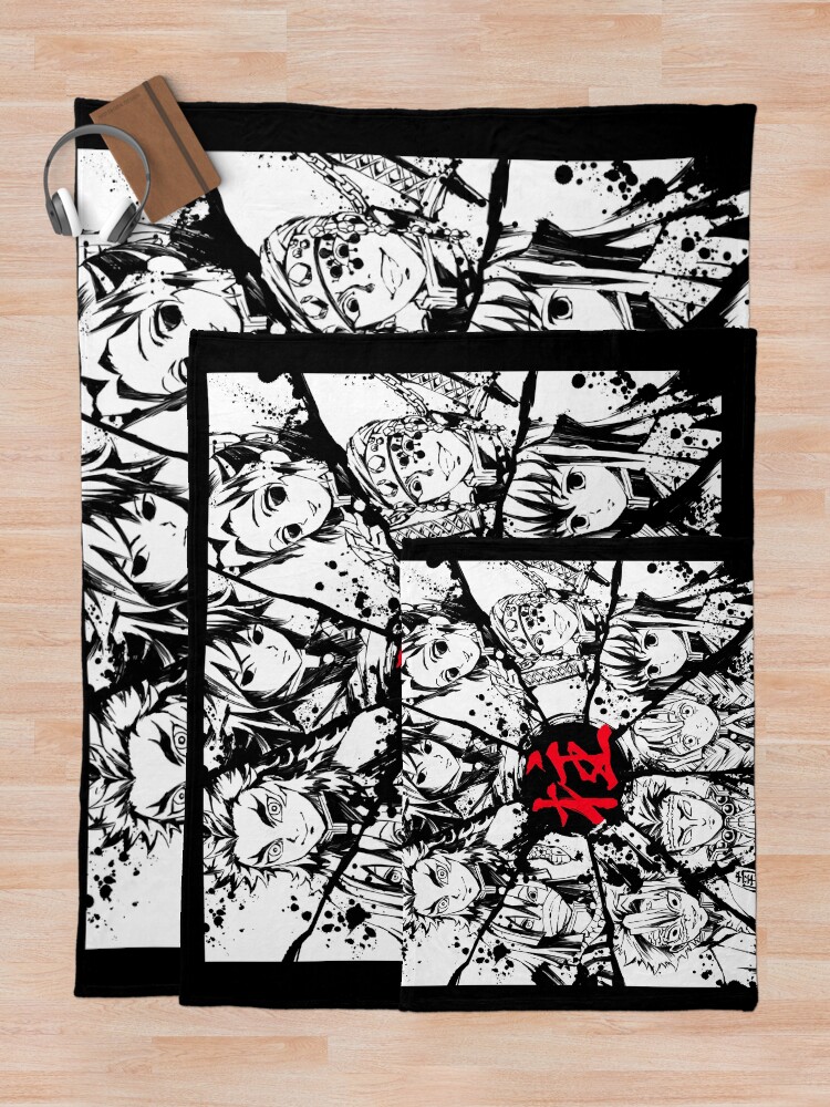 Alternate view of Kimetsu No Yaiba Pilars Throw Blanket