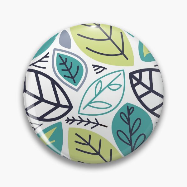 Item preview, Green Blue Abstract Leaves designed and sold by AnastasiaDesign.
