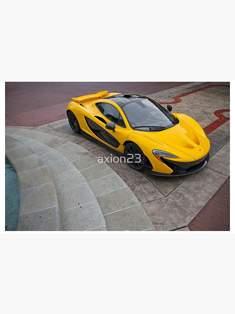 Gelber Mclaren P1 Supercar Laptop Folie Von Axion23 Redbubble